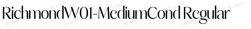 RichmondW01-MediumCond Regular字体转换
